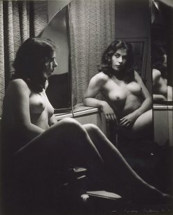 fragrantblossoms:  Max DupainUntitled (Nude in mirror)		  		
