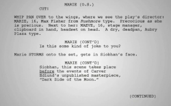 filleretive:  somescreamingfangirl:  Screenshots of the script