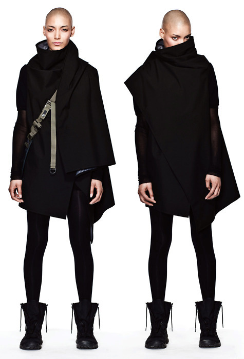 outofthecavern:  sol-domino:  stalkingbit:  electricsed:  crassetination:  The Black 01  When the world goes post-apocalyptic this is how I hope we all dress.  I would so wear all of this.  When the apocalypse comes, there will be hoods as far as the