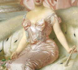 artisticinsight:Detail of Portrait of Queen Amélie of Orléans,