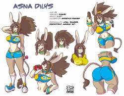 dedoarts:  And we got another Ref sheet of another OC! Meet Asna