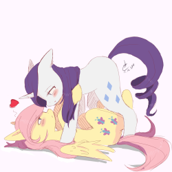 twilightsprinkle:  Rarity and Fluttershy by Alina1222  <3