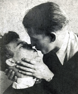 pukeboy:  Men Kissing (dated approx. 1940) 