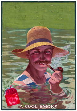 Circa 1920 tobacco advertisement for Drummond Tobacco.(via Drummond