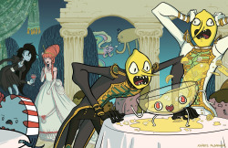 karatemcdanger:  Here’s a spread I did for the Lemongrab zine