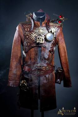 steampunktendencies:  Mage of Time Steampunk Armor, 100% Handmade,