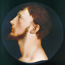 medievalautumn: Portrait of man by Hans Holbein the Younger (c. 1497