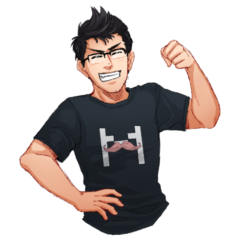 owynsama:  Did some Markiplier Art!!! Thanks to fishandfoxes for helping me make him transparent qvq  WOAH! That’s awesome! Thanks so much! :D