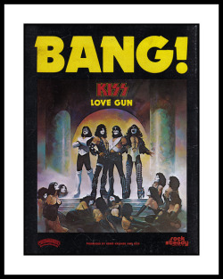 cryptofwrestling:  Bang! Kiss - Love Gun promotional poster (1977)