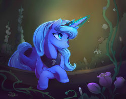 mlpfim-fanart:Luna’s Garden by viwrastupr <3