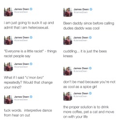 smokeless-toker:  James Deens Twitter is pure gold.