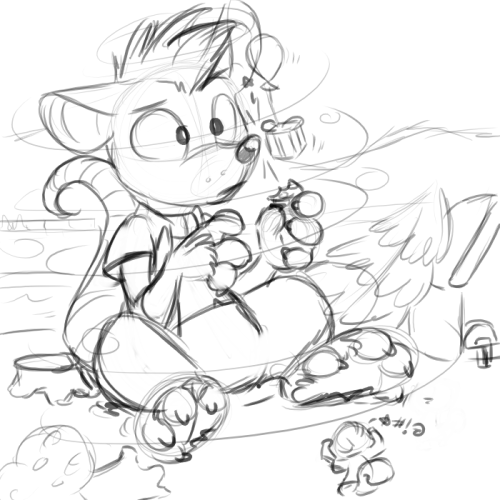 spiderdasquirrel:  Lotsa Elliott Doodles teamprototype 