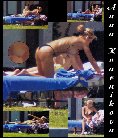 toplessbeachcelebs:Anna KournikovaÂ sunbathing topless in MiamiÂ (April 2001)