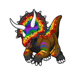 sosuperawesome:  Pride Dinosaur Stickers  Neurotic Sphynx on