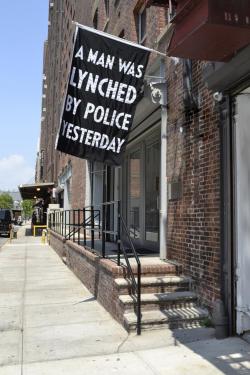 4mysquad:    “A Man Was Lynched by Police Yesterday” Flag