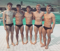 amazingmalenudity:  Matty Lee, Chris Mears, Dan Goodfellow, James