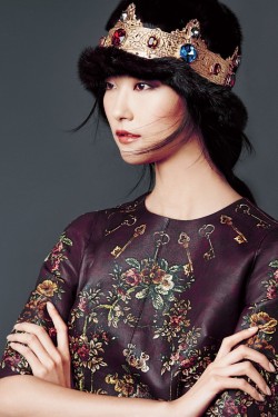 jihyelover:  Ji Hye Park for Dolce & Gabbana F/W 2014 Lookbook