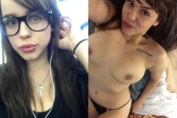 morfang:  A Mexican man posted these pictures of his wife looking