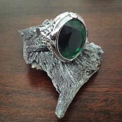 evilpawnjewelry:  Dagon Water Rings and black kyanite has been