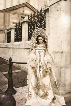 inspirationgallery:  Dita Von Teese (in Christian Lacroix 2009