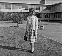 fuckyeahvintage-retro:  Fresno State College in California, 1963-64