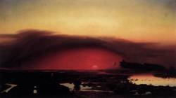 scribe4haxan:  The Pontine Marshes at Sunset (1848) - August Kopisch