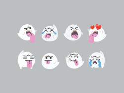 dotcore:  Boo! Emojis.by Anna Salazar. via Insanely Gaming.