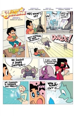 pixieieie:stevenuniversesu:Steven universe comic by kaboom!Written