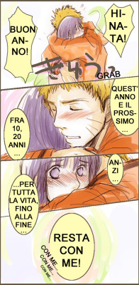 naruhina-italia:  Buon anno!!!<3  Art by やぎこ translation