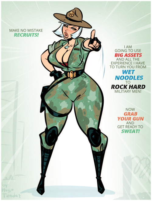 Sunny - Thrill Sergeant - Cartoon PinUp Commission    Yes, Thrill
