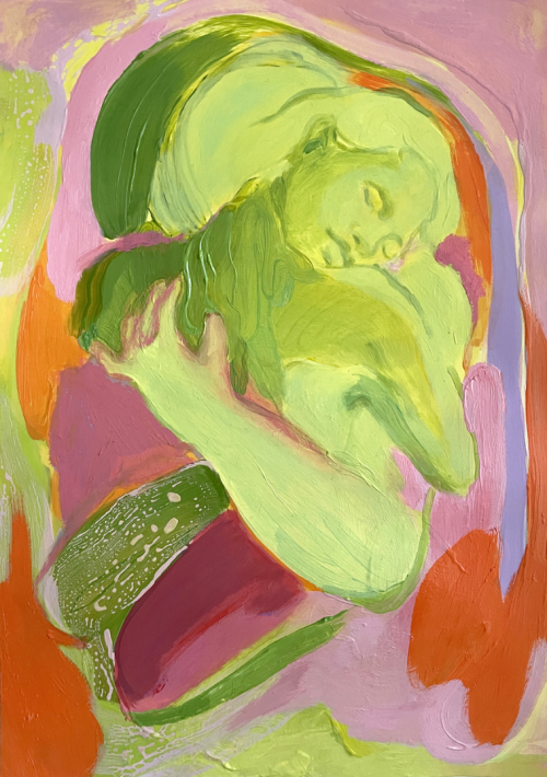 wtxch:  Amy Beager (British, b. 1988)Salamander, 2021Acrylic