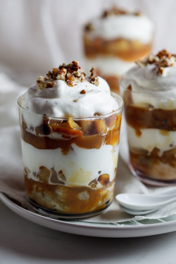 do-not-touch-my-food:  Hot Cross Bun, Pear and Toffee Trifles