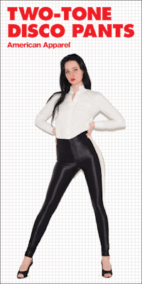 americanapparel:  The Two Tone Disco Pant by American Apparel.