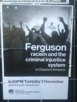 evianfacialmist:  Sydney people there’s a ferguson thing happening