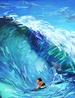 velocesmells:  I’d like to think that Lapis would like to surf