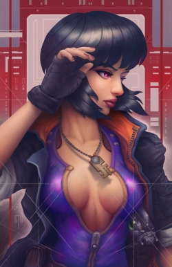 gtneoart: All 4 versions of Motoko from 1989 to 2015.