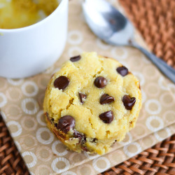 gastrogirl:  gluten-free chocolate chip mug cookie for one. 