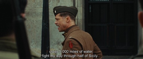 angrysmoll: stevenscrivello: Inglourious Basterds (Quentin Tarantino, 2009) #big mood 