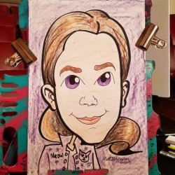 Caricature done today at the Melrose Arts Festival!   . . . .