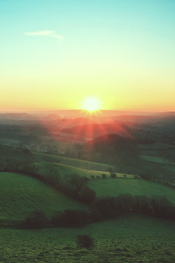  Colmer’s Hill sunrise, Dorset, England  by Paul Hayman 