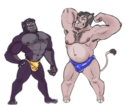 thebuttdawg:  Some ocs for @superlolian‘s oc male model Ramm,