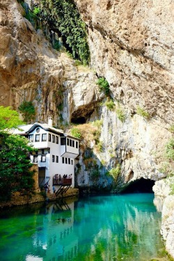 unboxingearth:  Sufi lodge in Blagaj, Bosnia and Herzegovina