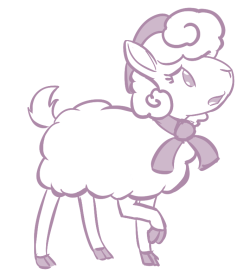 whatisapokemon:  sheep  D’aww, how cute~! :3