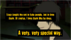 ikebukuroconfessions:  “Izaya taught me not to hate people,