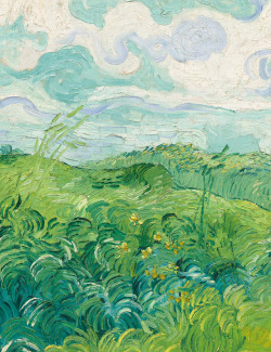 vineayl:  seeliequeene:Green Wheat Field (detail), Vincent Van