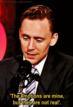 tomhiddleston-gifs:   While talking about acting, Tom Hiddleston