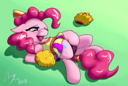 My half of the art trade with @doggart!  Wanted a squirty Ponk,