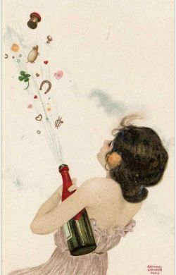 artnouveaustyle:  startwithsunset: good luck charm Raphael Kirchner