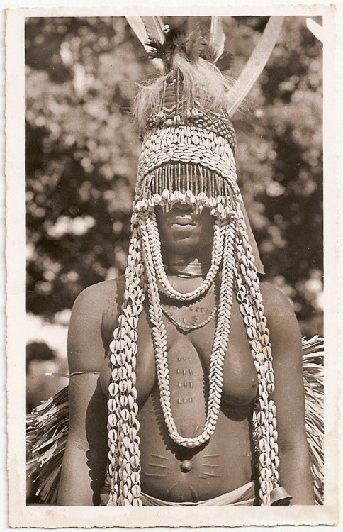 Ivorian Senufo woman, via eBay.