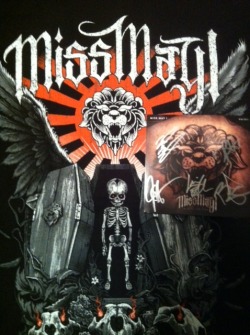 It has arrived! Miss May I Rise of the Lion autographed cd and